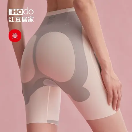 红豆居家高腰收腹提臀内裤女无痕强力收小肚子薄款打底裤塑身裤商品大图