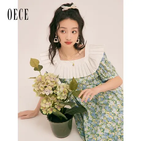 Oece法式碎花裙子2023春夏新款女装高级感小众复古港味气质连衣裙图片