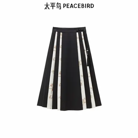 【商场同款】太平鸟女装年秋季新款时尚国风马面裙A1GFE3219图片