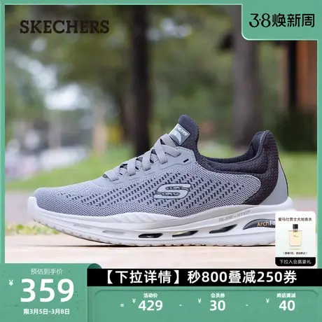 Skechers斯凯奇新款男士厚底缓震运动鞋一脚蹬户外通勤鞋休闲鞋图片