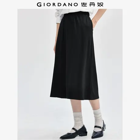 佐丹奴裙子女装H型松紧腰针织半身裙 13464767图片