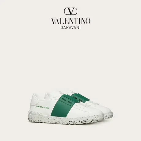 【季末优惠】华伦天奴VALENTINO男士 OPEN FOR A CHANGE 小白鞋图片