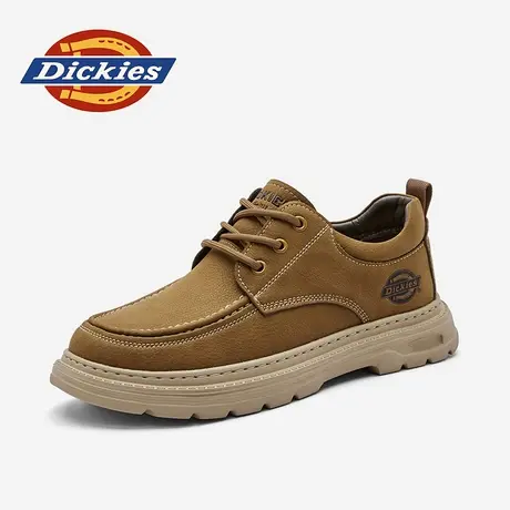 Dickies工装鞋男款2025新款秋季男鞋厚底低帮皮鞋英伦男士马丁鞋商品大图