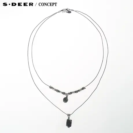 【新品】sdeer圣迪奥女装时尚优雅双层设计项链S15184323商品大图