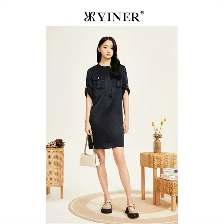 YINER音儿女装2022夏季新款连衣裙8C32205420图片