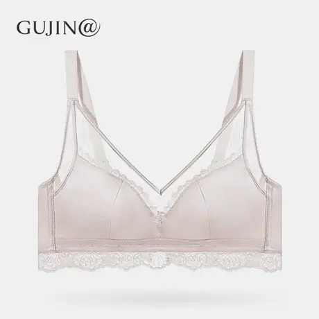 古今@内衣女小胸聚拢性感蕾丝美背无钢圈收副乳文胸薄款夏季胸罩图片