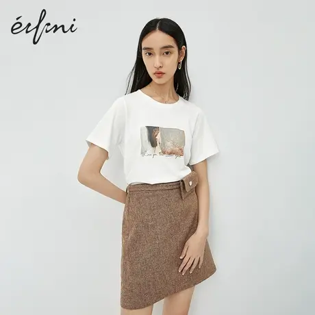 伊芙丽短裙女2021新款秋装韩版裙子高腰威尔士格纹a字格子半身裙图片