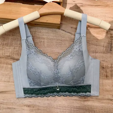 思晴内衣女士文胸聚拢收副乳防下垂上托正品小胸罩无钢圈加厚春秋图片