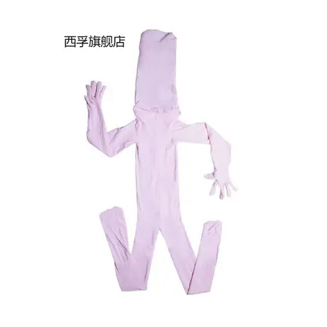 丝袜全包紧身衣大码天鹅绒全身包头连体丝袜连身袜性感头套图片