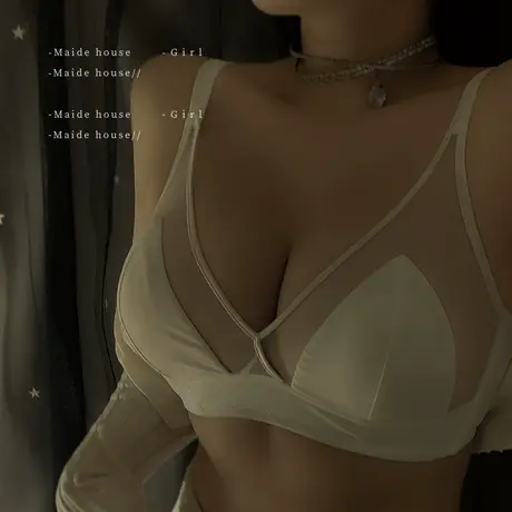 【限时优惠】文胸胖mm大码聚拢内衣性感无钢圈薄款女胸罩夏季白色图片