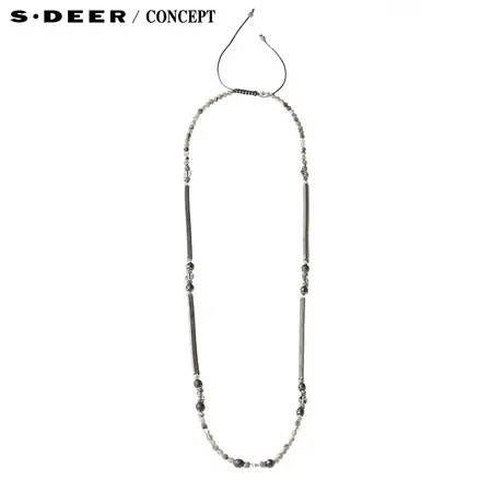 s.deer【新品】圣迪奥时尚切割锁结抽绳装饰腰链S16284383图片