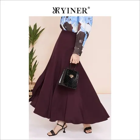 【醋酸系列】YINER音儿女装夏季垂顺肌理半身裙图片