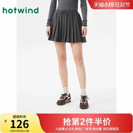 热风短裙2025年夏季新款女士百褶裙高腰显瘦半身裙小个子减龄jk裙图片