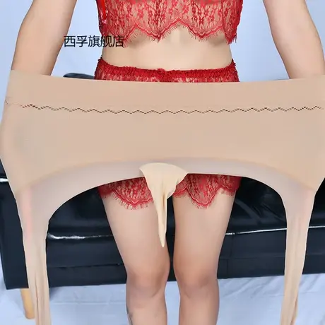 男士丝袜jj套3d超薄无痕隐形加肥加大男式连裤袜性感黑飞机袜图片