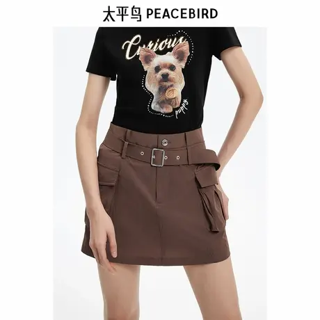 太平鸟女装年秋季新款美式工装短裙A3GEE3124图片