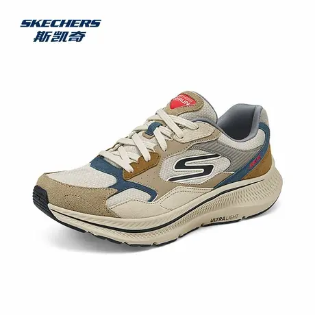 Skechers斯凯奇2024秋冬男鞋缓震跑步鞋健步鞋回弹厚底休闲运动鞋图片