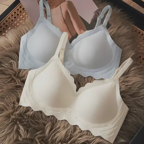 无痕内衣女夏季薄款新款2021爆款胸小聚拢显大无钢圈调整型文胸罩图片