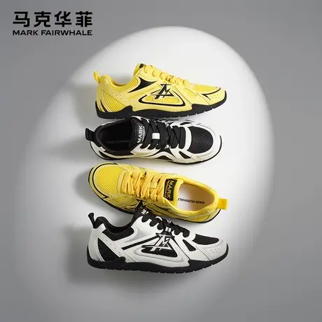 马克华菲情侣德训鞋男鞋2025夏季新款网面透气休闲鞋百搭板鞋女鞋图片