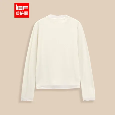 IEF/爱依服【大码女装】2025秋冬新款法式温柔风百搭蕾丝打底衣图片