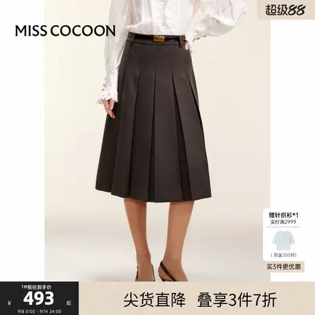可可尼COCOON【失序常青藤】2025春季新款复古学院风美拉德半身裙图片