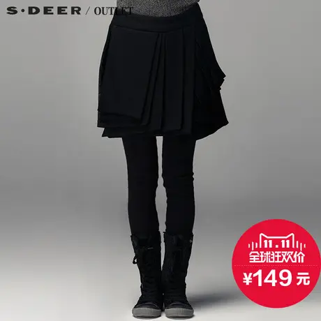 s.deer【上新】圣迪奥专柜正品多层次对称搭片半身裙S13481310图片