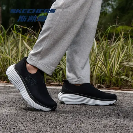 Skechers/斯凯奇闪穿鞋2025夏新款男鞋一脚蹬透气网面休闲运动鞋图片