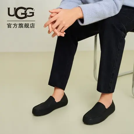 UGG春季男士休闲一脚蹬懒人鞋舒适平底鞋豆豆鞋乐福鞋 1108189图片