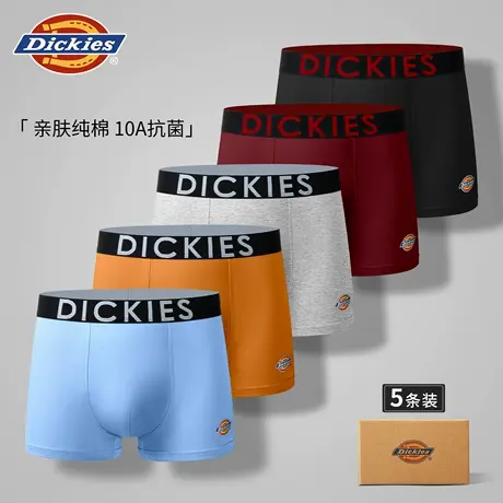 Dickies男士内裤2025新款纯棉抗菌透气字母平角裤男生四角短裤头图片