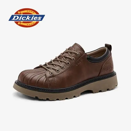 Dickies男鞋工装鞋2025新款秋季男士英伦休闲皮鞋厚底增高大头鞋图片