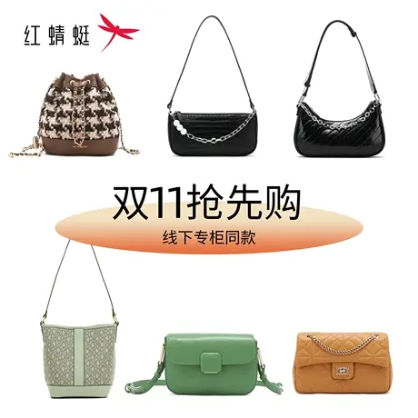 【保暖季】红蜻蜓新款女士斜挎包单肩包通勤手拎包专柜正品T图片