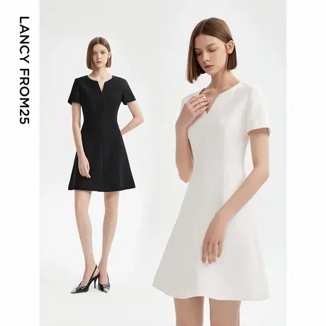 【七七酱直播间】【朗姿Basic衣橱】小黑裙法式轻礼服裙子女夏图片