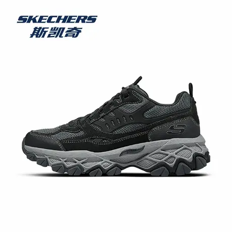 Skechers/斯凯奇男鞋夏季新款黑武士运动鞋男士老爹鞋黑色休闲鞋图片
