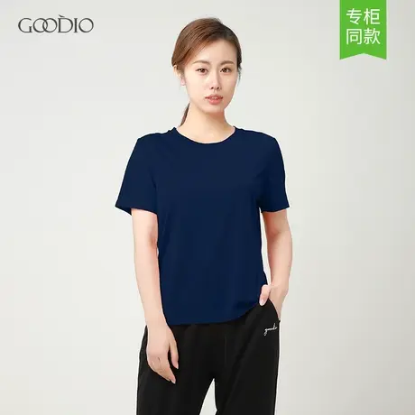 歌帝春夏季80S女士纯色百搭柔顺单件上衣透气韩系唯美舒适薄T恤图片