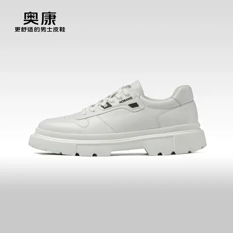 【运动皮鞋】奥康男鞋2023春秋季潮流运动休闲鞋男厚底舒适鞋商品大图