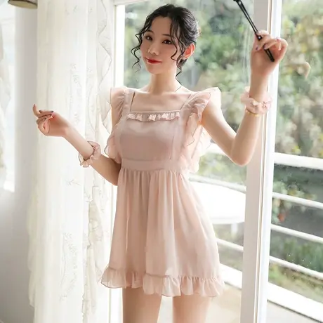 情调衣人女秋冬性感睡衣女佣装诱惑内衣私房情趣火辣吊带可爱睡裙图片