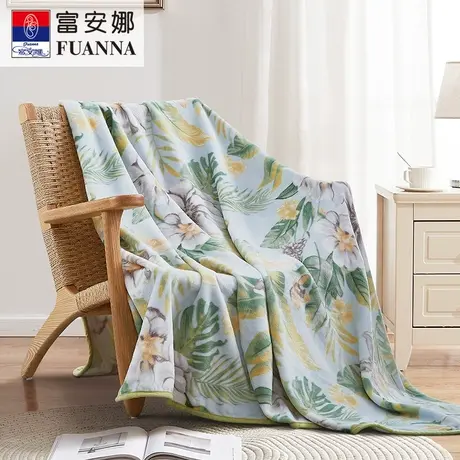 富安娜单层法兰绒毯-漫语倾香【线下新零售】商品大图