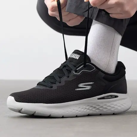 斯凯奇（Skechers）男鞋春季新款网面透气跑步鞋休闲运动鞋go r图片