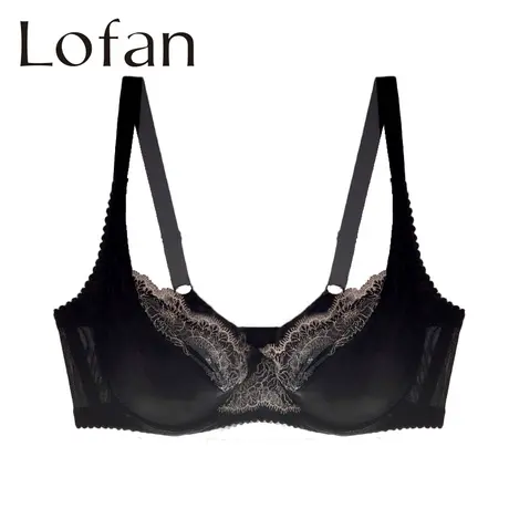 Lofan塑形精美刺绣超薄款侧推包副乳软钢圈稳定承托不凸点5123图片