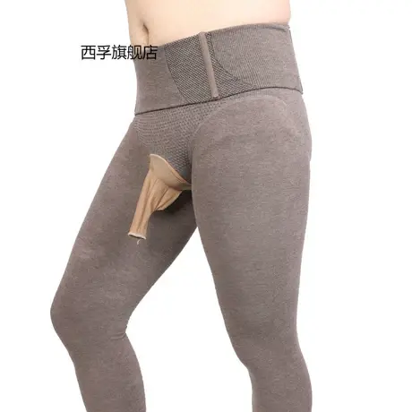 男士冬季保暖加厚连裤袜带jj套飞机性感加绒丝袜打底裤图片