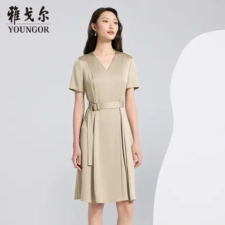 【商场同款】雅戈尔女士连衣裙夏季新款官方商务休闲精致连衣裙女图片
