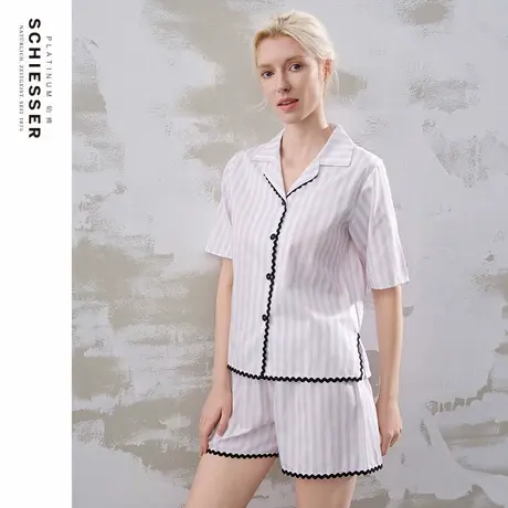 SCHIESSER舒雅铂雅欧洲进口25年春夏新品女士纯棉亲肤家居服套装图片