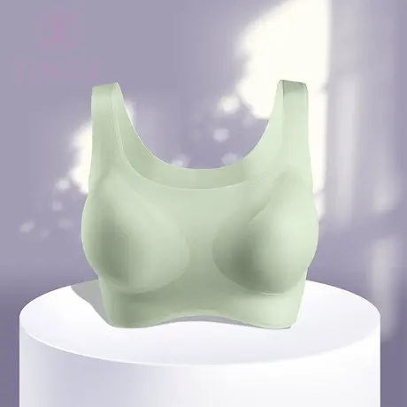 tinge性感美背无钢圈文胸无痕内衣女夏季薄款小胸聚拢收副乳胸罩图片