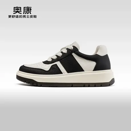 【COMFY-MEX】Aokang奥康秋季新款时尚休闲板鞋男平底拼色鞋图片