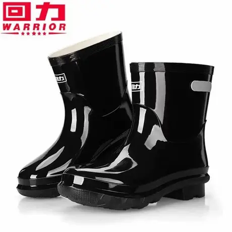 上海回力雨鞋男士2025新款短筒防水防滑加厚耐磨低筒水鞋外穿雨靴图片