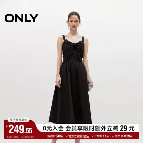 ONLY奥莱夏季时尚设计感蝴蝶结吊带伞裙连衣裙女图片