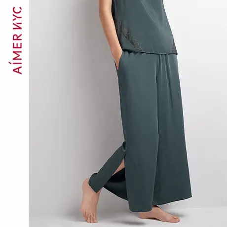 AIMER NYC爱慕CROSBY克洛斯贝侧开叉八分裤AN470121图片