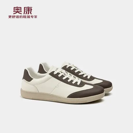 奥康 2025秋季新款男鞋潮流休闲鞋平底简约运动鞋时尚透气德训鞋图片