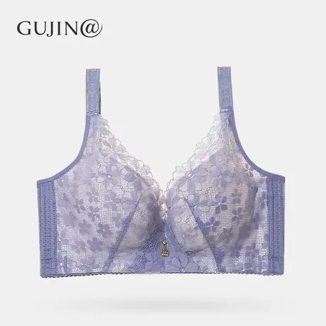古今@内衣女薄款无钢圈聚拢性感文胸收副乳调整型蕾丝胸罩秋冬商品大图