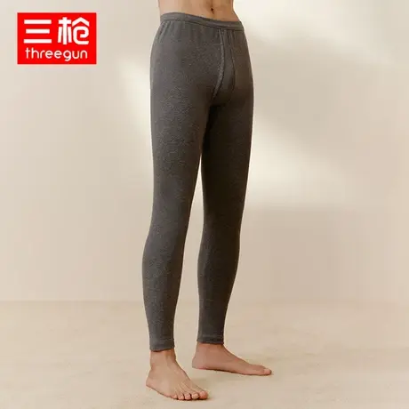 三枪秋裤男式纯棉秋冬舒肤棉中厚长裤中老年全棉中腰裤子单裤商品大图
