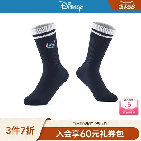 【迪士尼系列】热风2025年秋季新款女士史迪奇趣味高帮袜-DSN图片